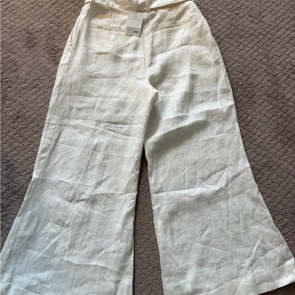 Zimmermann Cream Wide-Leg Pants - Picture 8 of 8